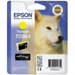 EPSON TUSZ C13T09644010, YELLOW, 13ML, EPSON STYLUS PHOTO R2880, ORYGINAŁ