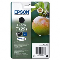 EPSON TUSZ C13T12914012, T1291, BLACK, 385S, ORYGINAŁ