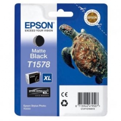 EPSON TUSZ C13T15784010, MATTE BLACK, 25,9ML, ORYGINAŁ