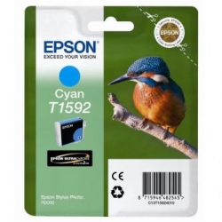 EPSON TUSZ C13T15924010, CYAN, 17ML, EPSON STYLUS PHOTO R2000, ORYGINAŁ