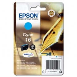 EPSON TUSZ C13T16224012, T162240, CYAN, 3.1ML, ORYGINAŁ