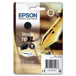 EPSON TUSZ C13T16314012, T163140, 16XL, BLACK, ORYGINAŁ