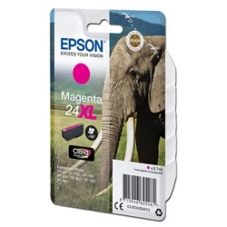 EPSON TUSZ C13T24334012, T2433, 24XL, MAGENTA, ORYGINAŁ