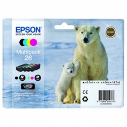 EPSON TUSZ C13T26164010, T261640, CMYK, 3X4, ORYGINAŁ