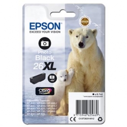 EPSON TUSZ C13T26314012, T263140, 26XL, PHOTO BLACK, ORYGINAŁ