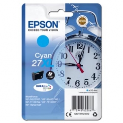 EPSON TUSZ C13T27124012, 27XL, CYAN, 10, ORYGINAŁ