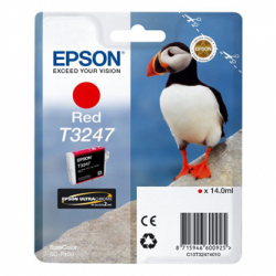 EPSON TUSZ C13T32474010, RED, 14ML, EPSON SURECOLOR SC-P400, ORYGINAŁ