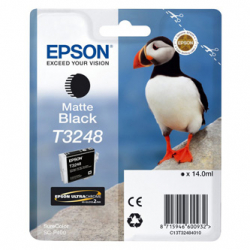 EPSON TUSZ C13T32484010, CZARNY MAT, 14ML, EPSON SURECOLOR SC-P400, ORYGINAŁ