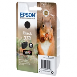 EPSON TUSZ C13T37814010, BLACK, 5.5ML, EPSON EXPRESSION PHOTO XP-8500, ORYGINAŁ