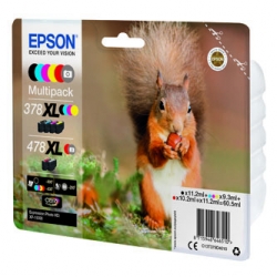 EPSON TUSZ C13T379D4010, 378XL+478XL, CMYK, 1X10.2ML, ORYGINAŁ