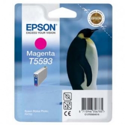 EPSON TUSZ C13T55934010, MAGENTA, 13ML, EPSON STYLUS PHOTO RX700, ORYGINAŁ