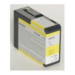 EPSON TUSZ C13T580400, YELLOW, 80ML, EPSON STYLUS PRO 3800, ORYGINAŁ