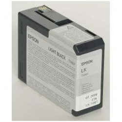 EPSON TUSZ C13T580700, LIGHT BLACK, 80ML, EPSON STYLUS PRO 3800, ORYGINAŁ