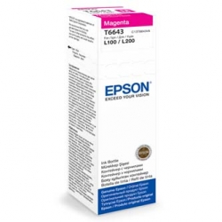 EPSON TUSZ C13T66434A, MAGENTA, 70ML, EPSON L100, ORYGINAŁ