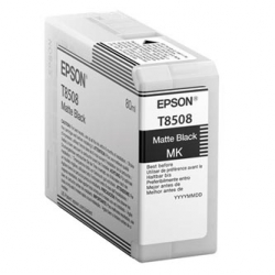 EPSON TUSZ C13T850800, CZARNY MAT, 80ML, EPSON SURECOLOR SC-P800, ORYGINAŁ