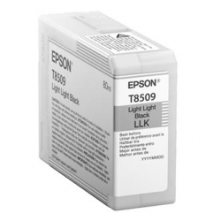 EPSON TUSZ C13T850900, LIGHT BLACK, 80ML, EPSON SURECOLOR SC-P800, ORYGINAŁ