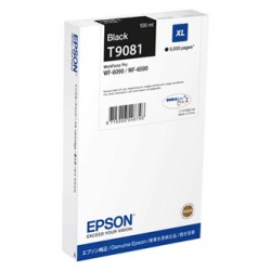 EPSON TUSZ C13T908140, T9081, XL, BLACK, ORYGINAŁ