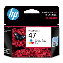 HP TUSZ 6ZD61AE  47, TRI-COLOUR  DESKJET INK ADVANTAGE 4800, 4828, ORYGINAŁ