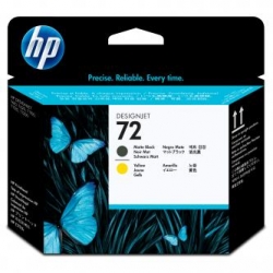 HP GŁOWICA DRUKUJĄCA C9384A  72, MATTE BLACK/YELLOW  DESIGNJET T1100, T770, ORYGINAŁ