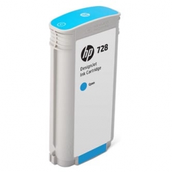 HP TUSZ F9J67A  728, CYAN, 130ML  DESIGNJET T730, DESIGNJET T830, DESIGNJET T830 MFP, ORYGINAŁ