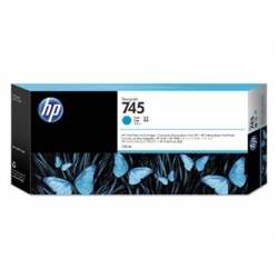 HP TUSZ F9K03A  745, CYAN, 300ML  DESIGNJET HD PRO MFP, DESIGNJET Z2600, Z5600, ORYGINAŁ