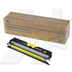 KONICA-MINOLTA TONER A0V305H, YELLOW, 1500S, KONICA-MINOLTA QMS MC1650EN, ORYGINAŁ