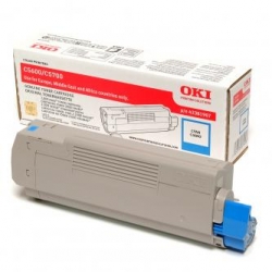 OKI TONER 43381907, CYAN, 2000S, OKI C5600, ORYGINAŁ