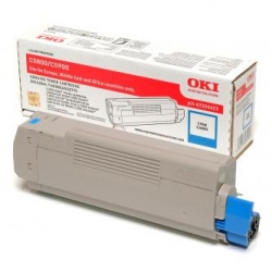 OKI TONER 43324423, CYAN, 5000S, OKI C5800, ORYGINAŁ